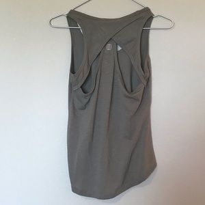 Olive athleisure tank